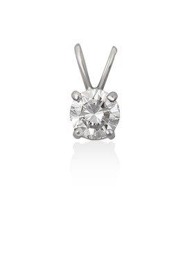 Lot 2070 - An 18 Carat White Gold Diamond Solitaire...