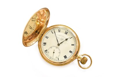 Lot 32 - A 9 Carat Gold Full Hunter Pocket Watch,...
