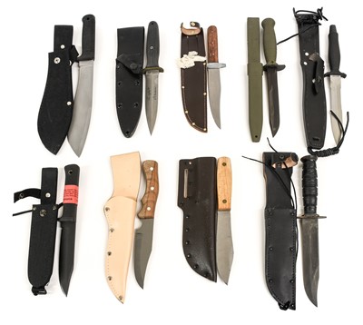 Lot 153 - A US Applegate-Fairbairn A2 Combat Knife, the...