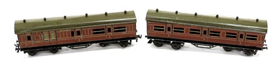 Lot 176 - Bing For Bassett-Lowke O Gauge Two Midland Coaches