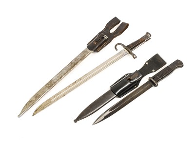 Lot 127 - A Second World War German Model 1884/98 Knife...