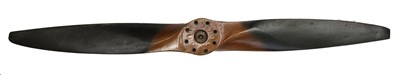 Lot 46 - A Laminated Wood Aeroplane Propeller, the hub...
