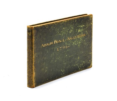 Lot 2086 - Manuscript - 'Adolph Prince D Angleterre 1796'....