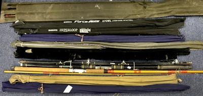 Lot 19 - A Collection of Eleven Various Coarse, Sea and Spinning Rods