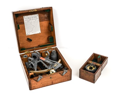 Lot 52 - A Military Issue Marine Type Sextant by H...