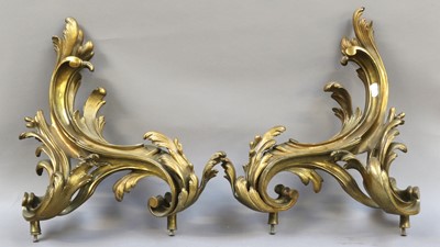 Lot 1048 - A Pair of 19th Century French Chevrettes, gilt...