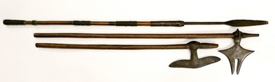 Lot 196 - Two 19th Century Khond Bullova (Axes), India,...