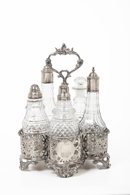 Lot 2027 - A George II Silver Cruet