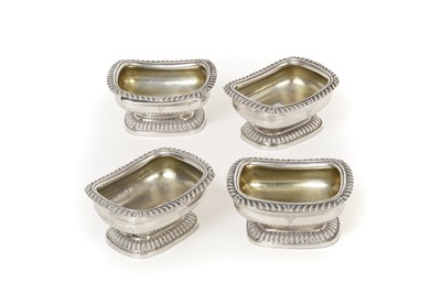 Lot 2029 - A Set of Four George IV Silver Salt-Cellars