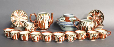 Lot 301 - A Kutani Porcelain Tea Service, Meiji period,...