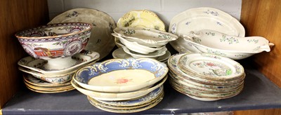 Lot 422 - A Pair of Coalport Blue-Ground Dessert Dishes,...