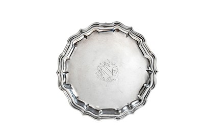 Lot 2103 - A George II Silver Waiter