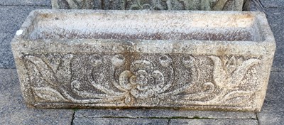 Lot 1133 - A Set of Four Rectangular Composition Stone...