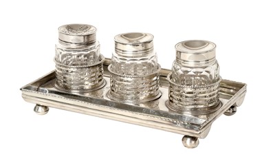 Lot 2135 - A George III Provincial Silver Inkstand