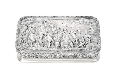 Lot 2153 - A Portuguese Silver Box