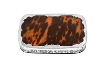 Lot 2160 - A Dutch Silver and Tortoiseshell Box