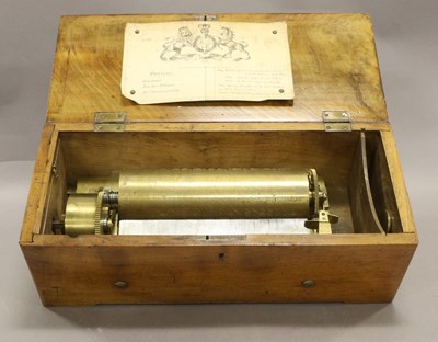 Lot 63 - An Interesting 'Minor Overture' Key-Wind Musical Box