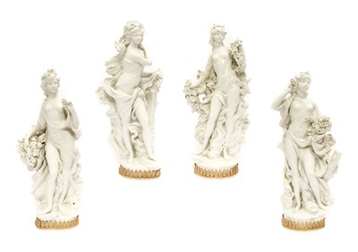 Lot 1008 - A Set of Four Royal Worcester White Porcelain...