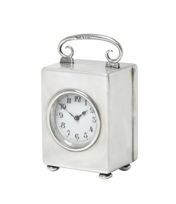 Lot 2206 - An Edward VII Silver-Mounted Timepiece