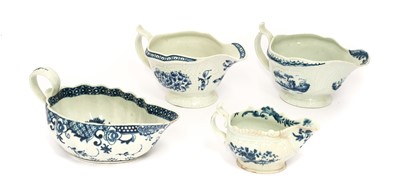 Lot 347 - A Worcester Porcelain Sauceboat, circa 1758,...