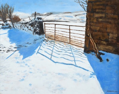 Lot 64 - Brian Alderman (b.1954) "The Snowfield" Signed,...