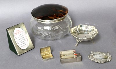 Lot 217 - A Collection of Assorted Silver, including a...