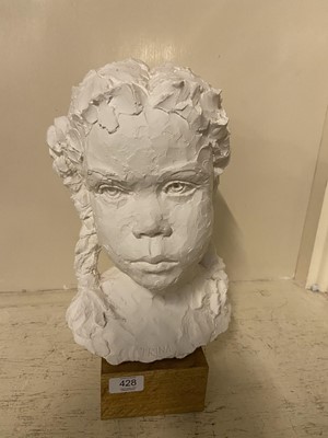 Lot 398 - Roger Burnett, a life size bust of artists...