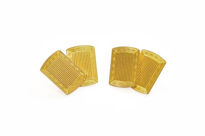 Lot 26 - A Pair of 9 Carat Gold Cufflinks