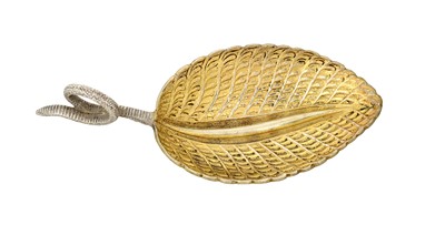 Lot 2137 - A Victorian Parcel-Gilt Silver Caddy-Spoon