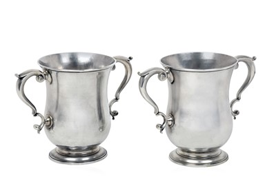 Lot 2110 - A Pair of George III Silver Two-Handled Cups