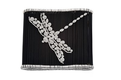 Lot 2087 - A Diamond Cuff Bracelet the dragonfly motif...