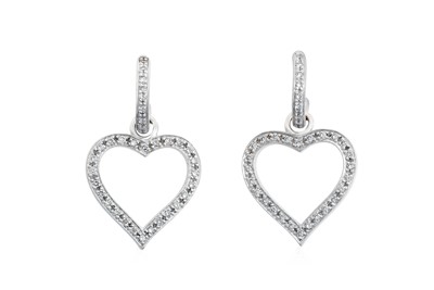 Lot 2080 - An 18 Carat White Gold Diamond Pendant on...
