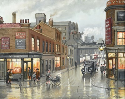 Lot 48 - Steven Scholes (b.1952) "White Chapel, London,...