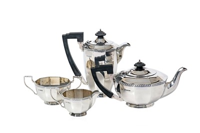 Lot 2219 - A Four-Piece Edward VIII and George VI Silver Tea-Service