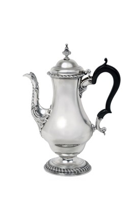 Lot 2107 - A George III Silver Coffee-Pot
