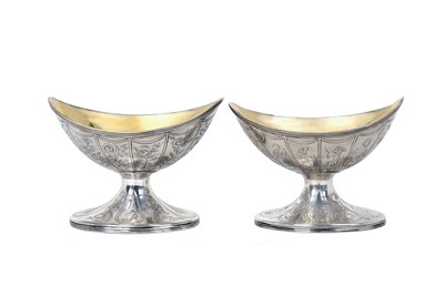 Lot 2123 - A Pair of George III Silver Salt-Cellars