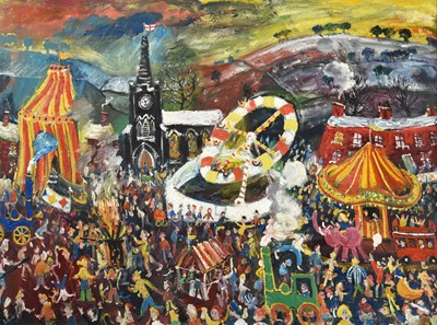 Lot 70 - Simeon Stafford (b.1956) Fairground Signed,...