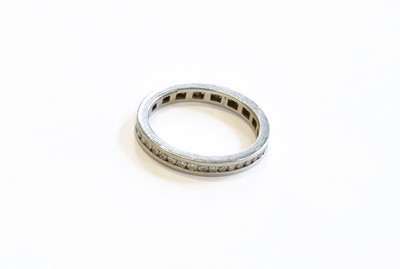 Lot 121 - A Platinum Diamond Eternity Ring, the round...