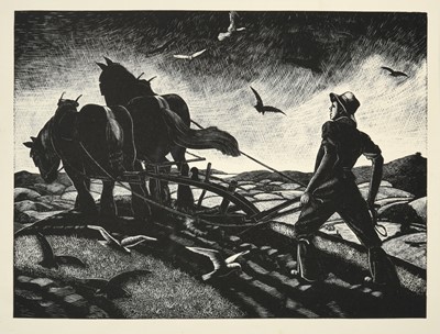 Lot 41 - Claire Leighton (1898-1989) "January Lambing"...