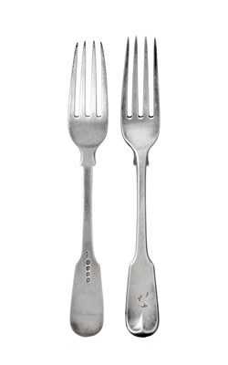 Lot 2139 - A Set of Six George III Silver Table-Forks