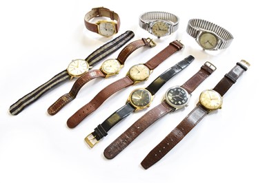Lot 185 - A Gold Plated Tudor Wristwatch Elgin...