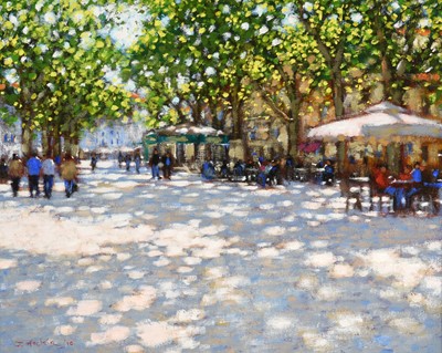 Lot 84 - John Mackie (b.1953) "Afternoon on the Avenue...