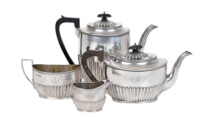 Lot 2188 - A Four-Piece Victorian Silver Tea-Service, by...