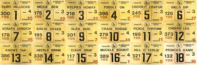 Lot 46 - Golf Plaques A Full Set From Gleneagles Hotel Prince's Course