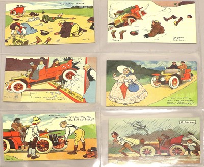Lot 597 - Automobile Related Postcards