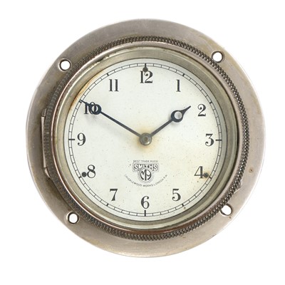 Lot 502 - A 1920's/30's Smith's Car Clock, with chromed...