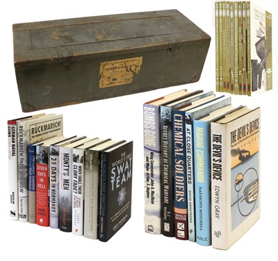 Lot 67 - A German Green Painted Wood Ammunition Box,...
