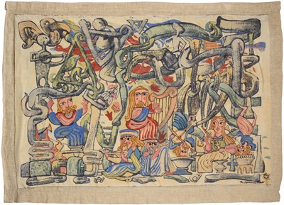 Lot 126 - Michael O'Connell (1898-1976) "Leprechauns"...
