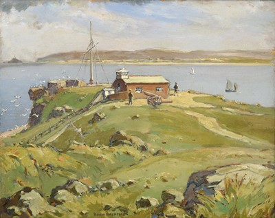 Lot 1162 - Hurst Balmford (1871-1950) "The Battery on the...