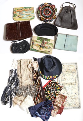 Lot 2181 - Circa 1930s and Later Costume Accessories,...